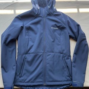 Blue Columbia Omni-Wind Insulated Waterproof Hooded Jacket